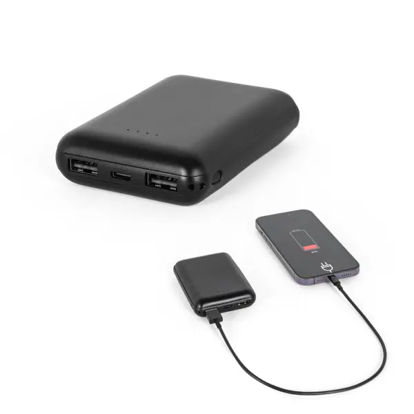 Power bank 8.000 mAh in ABS riciclato - LEAKEY 8 - Immagine 1
