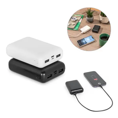 Power bank 10.000 mAh in ABS riciclato - LEAKEY 10
