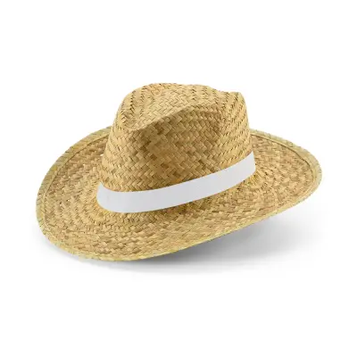 Cappello di paglia JEAN RIB 580 mm con stampa del tuo logo