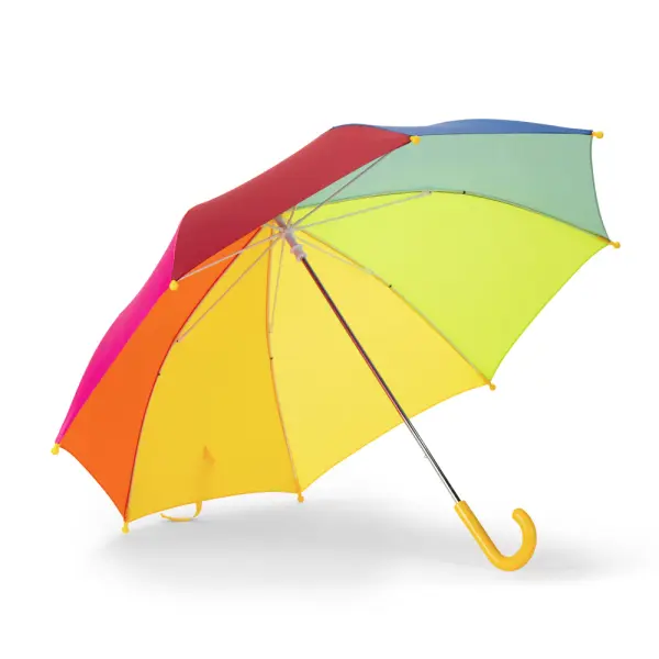 Ombrello colorato per bambini da 19'' - OLIVIA - Immagine 4