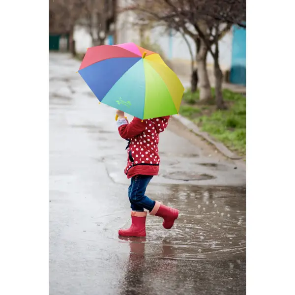 Ombrello colorato per bambini da 19'' - OLIVIA - Immagine 2
