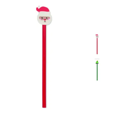 Matita natalizia CLAUS in legno FSC personalizzabile - Immagine 1