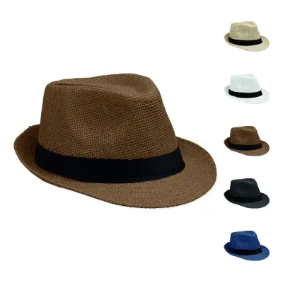 Cappello trendy in paglia BOOWIE personalizzato