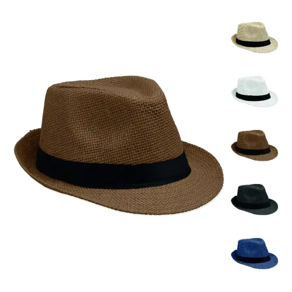 Cappello trendy in paglia BOOWIE personalizzato - Immagine 1