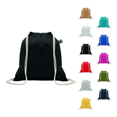 Zainetto a sacca OSOLE DRAW COLOUR in cotone 180 gr/m² - Immagine 1