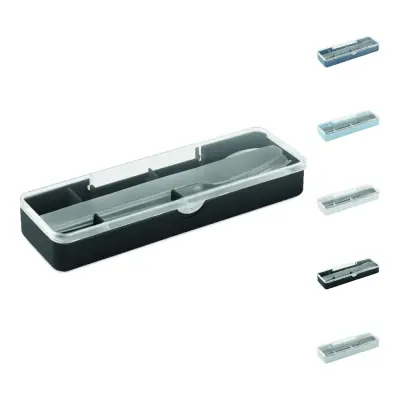 Porta pranzo MESTECK con posate in acciaio inox