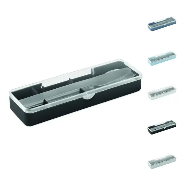 Porta pranzo MESTECK con posate in acciaio inox - Immagine 1