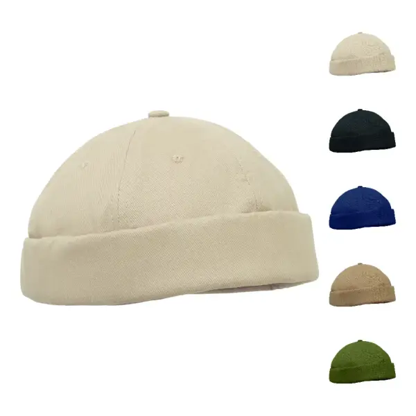 Cappello invernale DOCK in cotone pesante spazzolato - Immagine 1