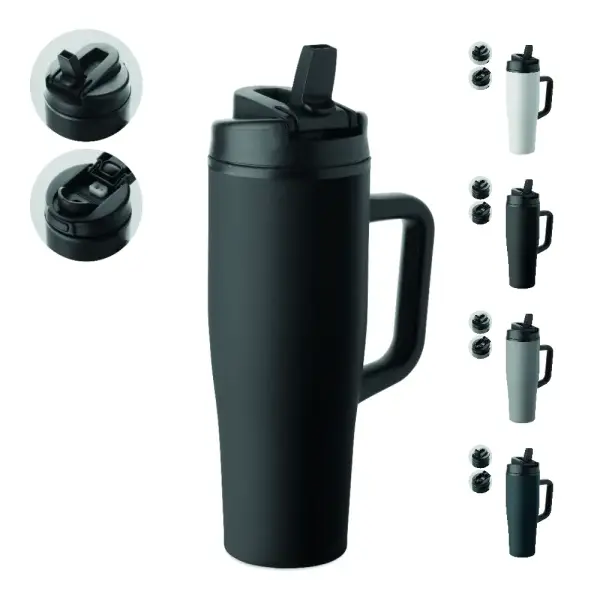 Tazza termica ATLANTA 900 ml riciclata personalizzabile - Immagine 1