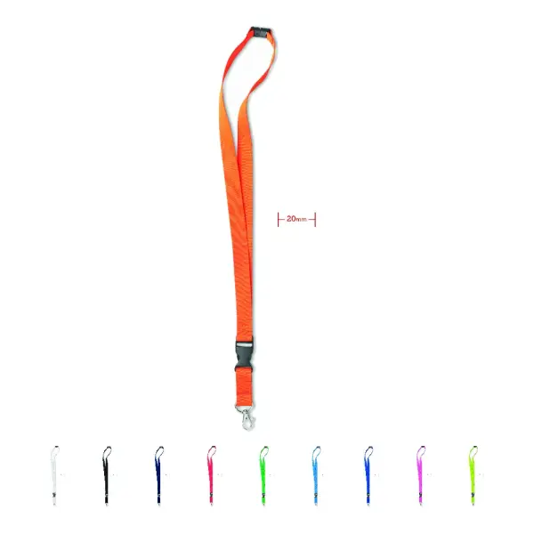 Lanyard LANY 20 mm con moschettone e sicurezza - Immagine 1