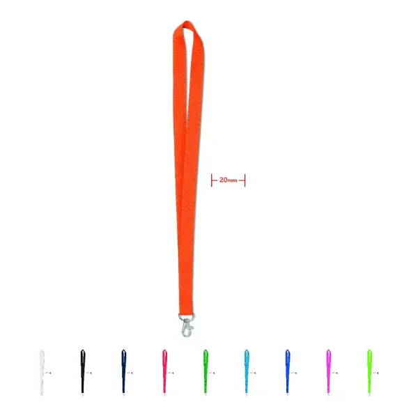 Lanyard SIMPLE LANY 20 mm promozionale con moschettone - Immagine 1