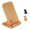Caricatore wireless WIRESTAND in bamboo personalizzato - Anteprima 1