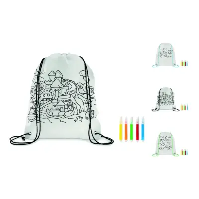 Sacca da colorare in non woven  - CARRYDRAW