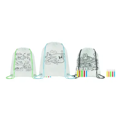 Sacca da colorare in non woven  - CARRYDRAW - Immagine 1