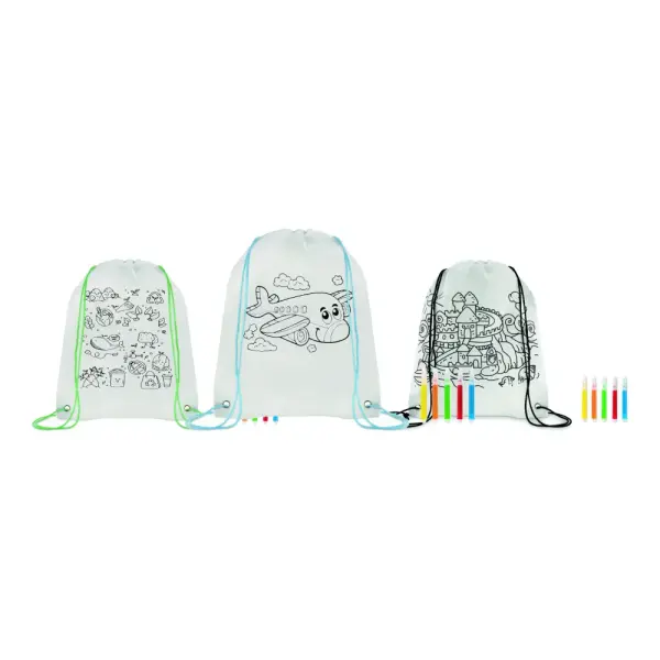 Sacca da colorare in non woven  - CARRYDRAW - Immagine 1