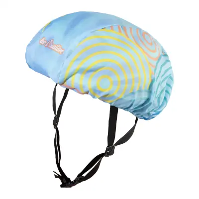 Copricasco da ciclismo CREAHELM RIDE personalizzato in RPET 190T - Immagine 2
