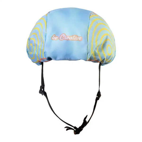Copricasco da ciclismo CREAHELM RIDE personalizzato in RPET 190T - Immagine 3