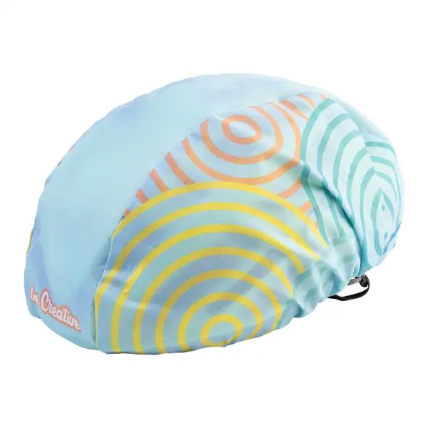 Copricasco da ciclismo CREAHELM RIDE personalizzato in RPET 190T - Immagine 4
