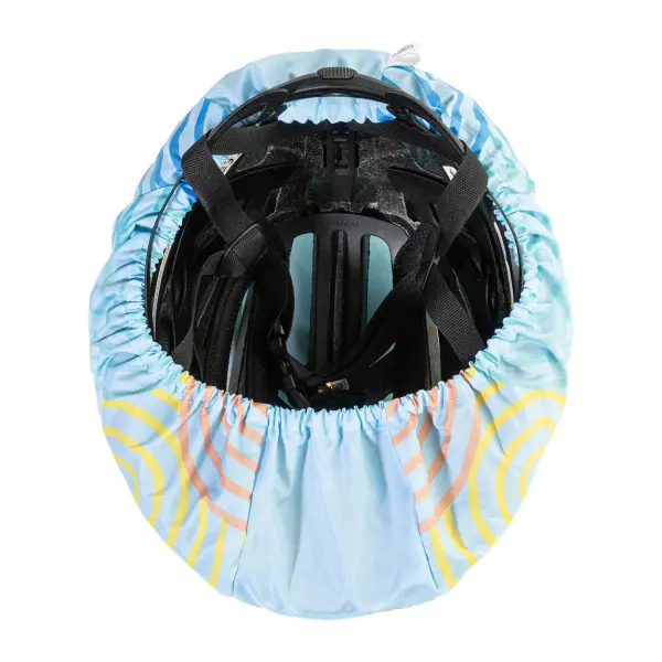 Copricasco da ciclismo CREAHELM RIDE personalizzato in RPET 190T - Immagine 7