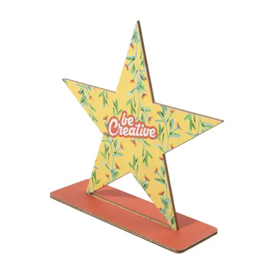 Coppa WLOBOR trofeo in legno personalizzabile stella in coppe - Immagine 1
