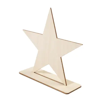 Coppa WLOBOR trofeo in legno personalizzabile stella in coppe - Immagine 2