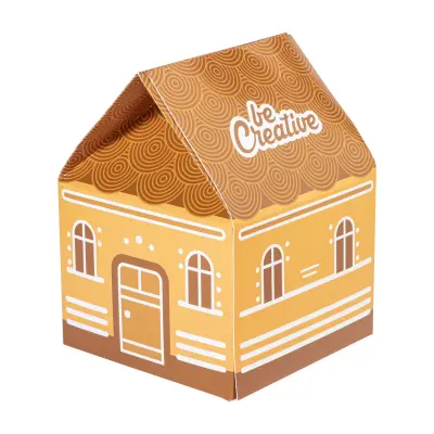 Scatola regalo a casetta CREABOX HUT con stampa del tuo logo - Immagine 2
