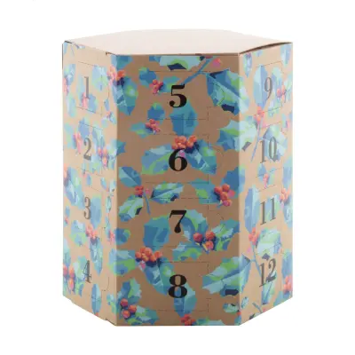 Calendario dell'avvento esagonale HeXmas Eco kraft 24 caselle - Immagine 2