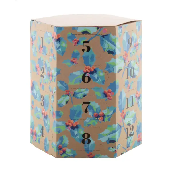Calendario dell'avvento esagonale HeXmas Eco kraft 24 caselle - Immagine 2