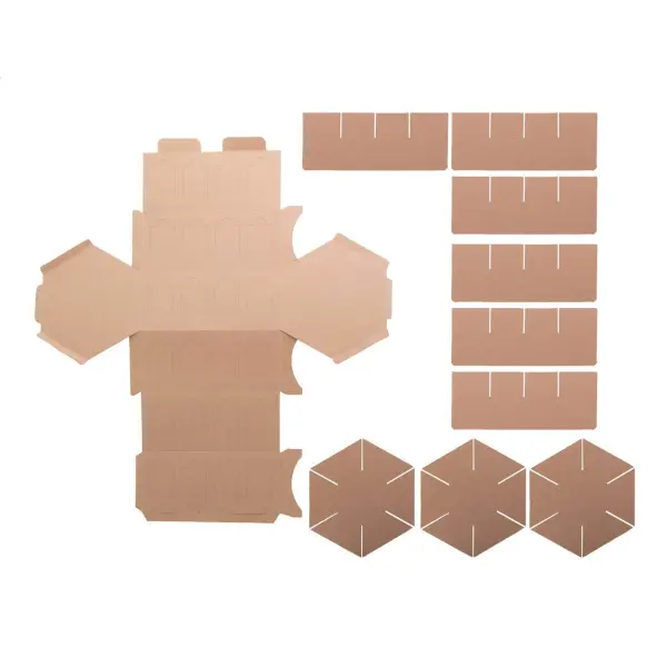 Calendario dell'avvento esagonale HeXmas Eco kraft 24 caselle - Immagine 6