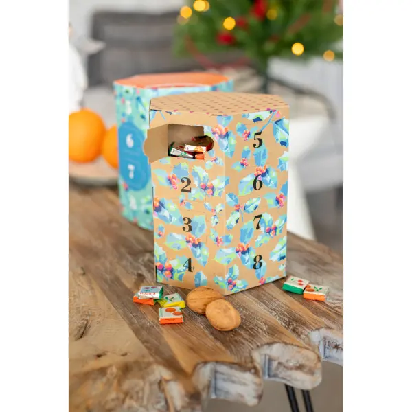 Calendario dell'avvento esagonale HeXmas Eco kraft 24 caselle - Immagine 8