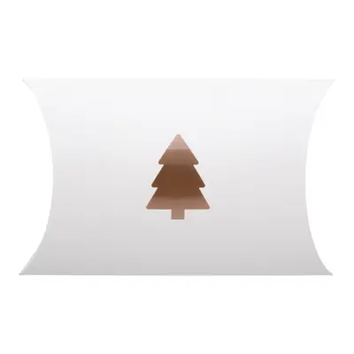 Scatola bomboniera CREABOX PILLOW XMAS M con finestra albero