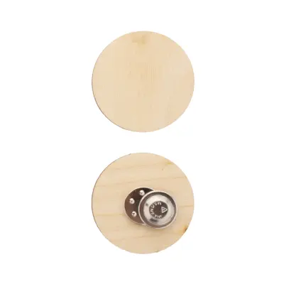 Spilla Magnetica In Legno Stampa Fullcolor WooBadge - Immagine 3