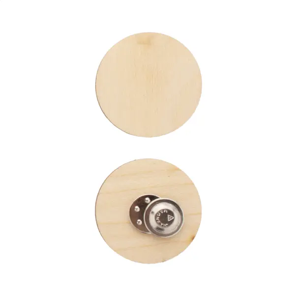 Spilla Magnetica In Legno Stampa Fullcolor WooBadge - Immagine 3