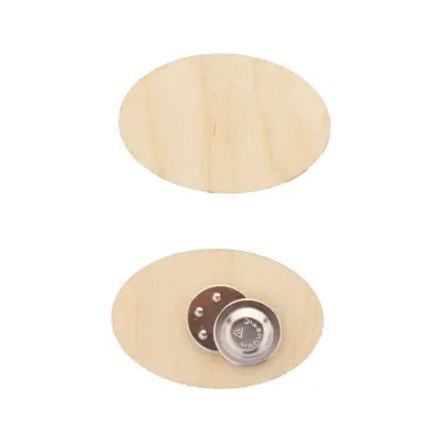 Spilla Magnetica In Legno Stampa Fullcolor WooBadge - Immagine 10