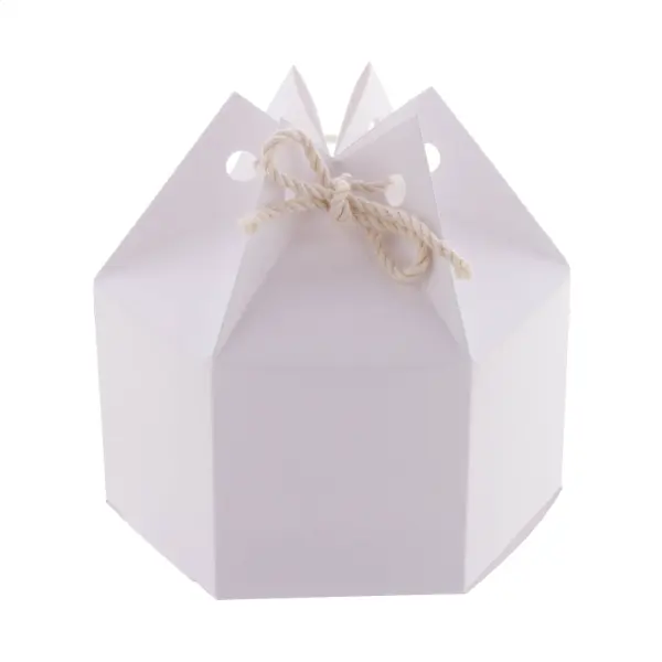 Scatola regalo esagonale CreaBox HexaCord M personalizzabile - Immagine 1