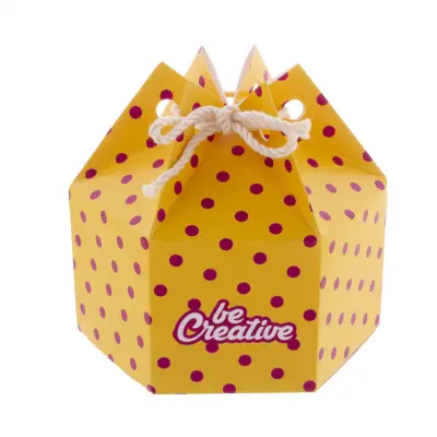 Scatola regalo esagonale CreaBox HexaCord M personalizzabile - Immagine 3