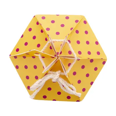 Scatola regalo esagonale CreaBox HexaCord M personalizzabile - Immagine 4