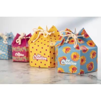 Scatola regalo esagonale CreaBox HexaCord M personalizzabile - Immagine 10