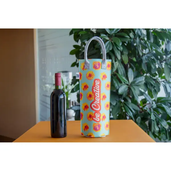 Borsa vino in RPET personalizzabile CREAFELT VINO - Immagine 7