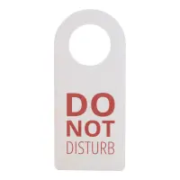 Hotel DISTURB WOOD, gancio in betulla personalizzato