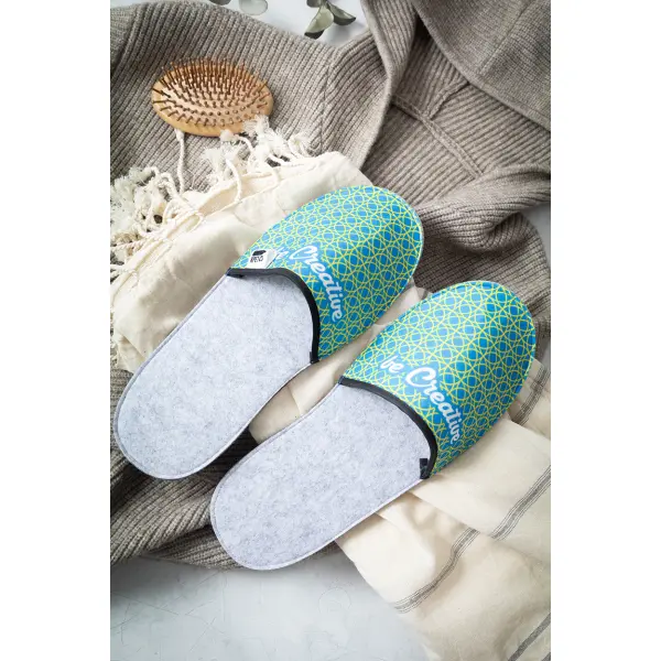 Pantofole in RPET CREA FELT SLIP con stampa personalizzata - Immagine 7