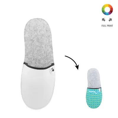 Pantofole in RPET CREA FELT SLIP con stampa personalizzata - Immagine 1