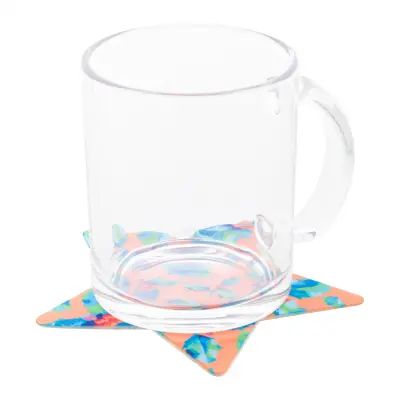Sottobicchiere in feltro RPET CreaFelt Drink Xmas con stampa - Immagine 4