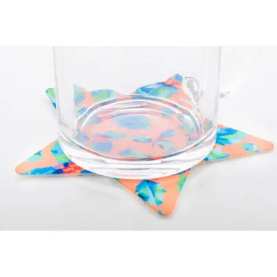 Sottobicchiere in feltro RPET CreaFelt Drink Xmas con stampa - Immagine 5