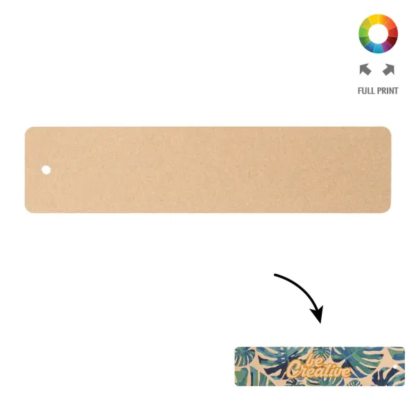 Righello in cartoncino personalizzabile SAMLER ECO - Immagine 1