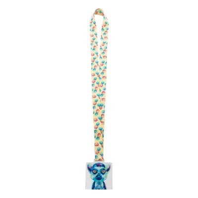 Medaglia personalizzata SUBDAL COLOUR SQUARE con lanyard - Immagine 4