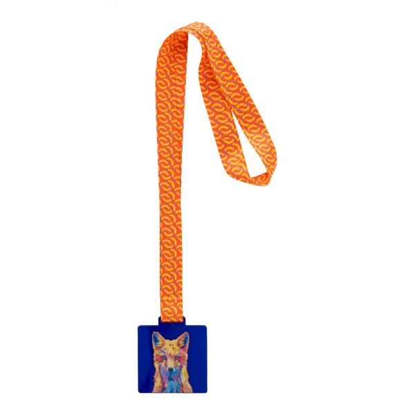 Medaglia personalizzata SUBDAL COLOUR SQUARE con lanyard - Immagine 19