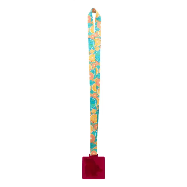 Medaglia personalizzata SUBDAL COLOUR SQUARE con lanyard - Immagine 32