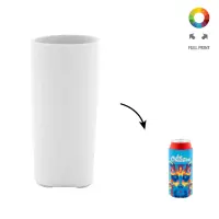 Copri-lattina termoisolante RPET PrintCan Slim 0,33l