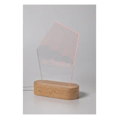 Trofeo con illuminazione a LED WOODIFY - Immagine 6